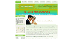Desktop Screenshot of merchantdental.com